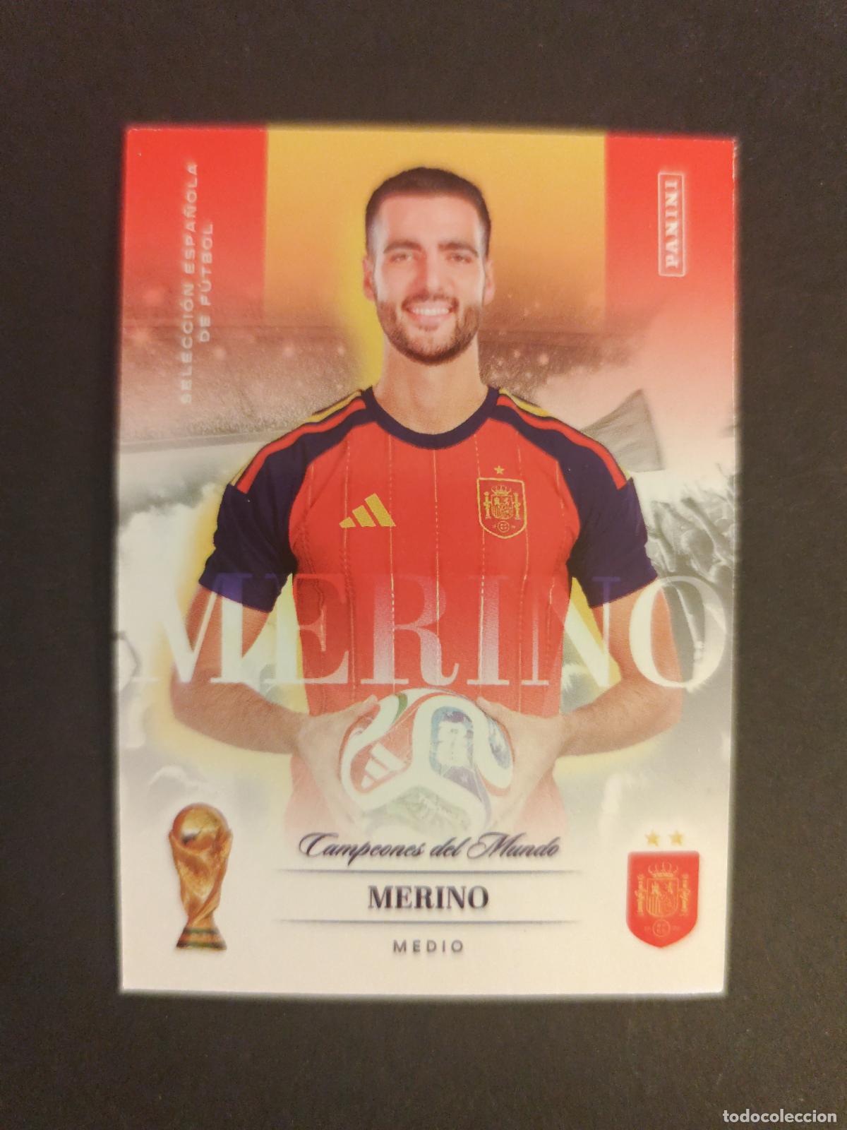 Football Stickers: 10 MIKEL MERINO CAMPEONES PASI&Oacute;N ESPA&Ntilde;A 2026 PANINI CLUB
