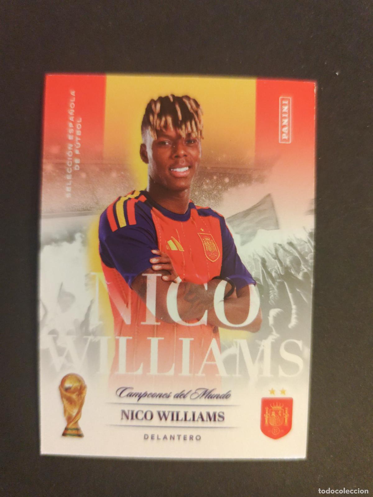 Figurine di Calcio: 21 NICO WILLIAMS CAMPEONES PASI&Oacute;N ESPA&Ntilde;A 2026 PANINI CLUB