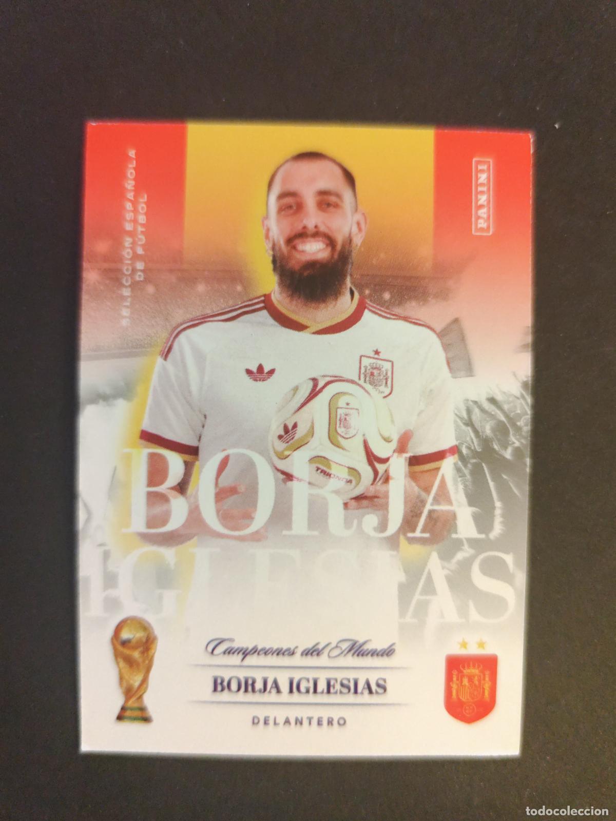 Figurine di Calcio: 30 BORJA IGLESIAS CAMPEONES PASI&Oacute;N ESPA&Ntilde;A 2026 PANINI CLUB