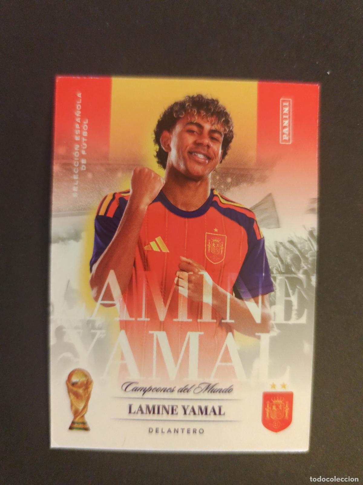 Figurine di Calcio: 23 LAMINE YAMAL CAMPEONES PASI&Oacute;N ESPA&Ntilde;A 2026 PANINI CLUB