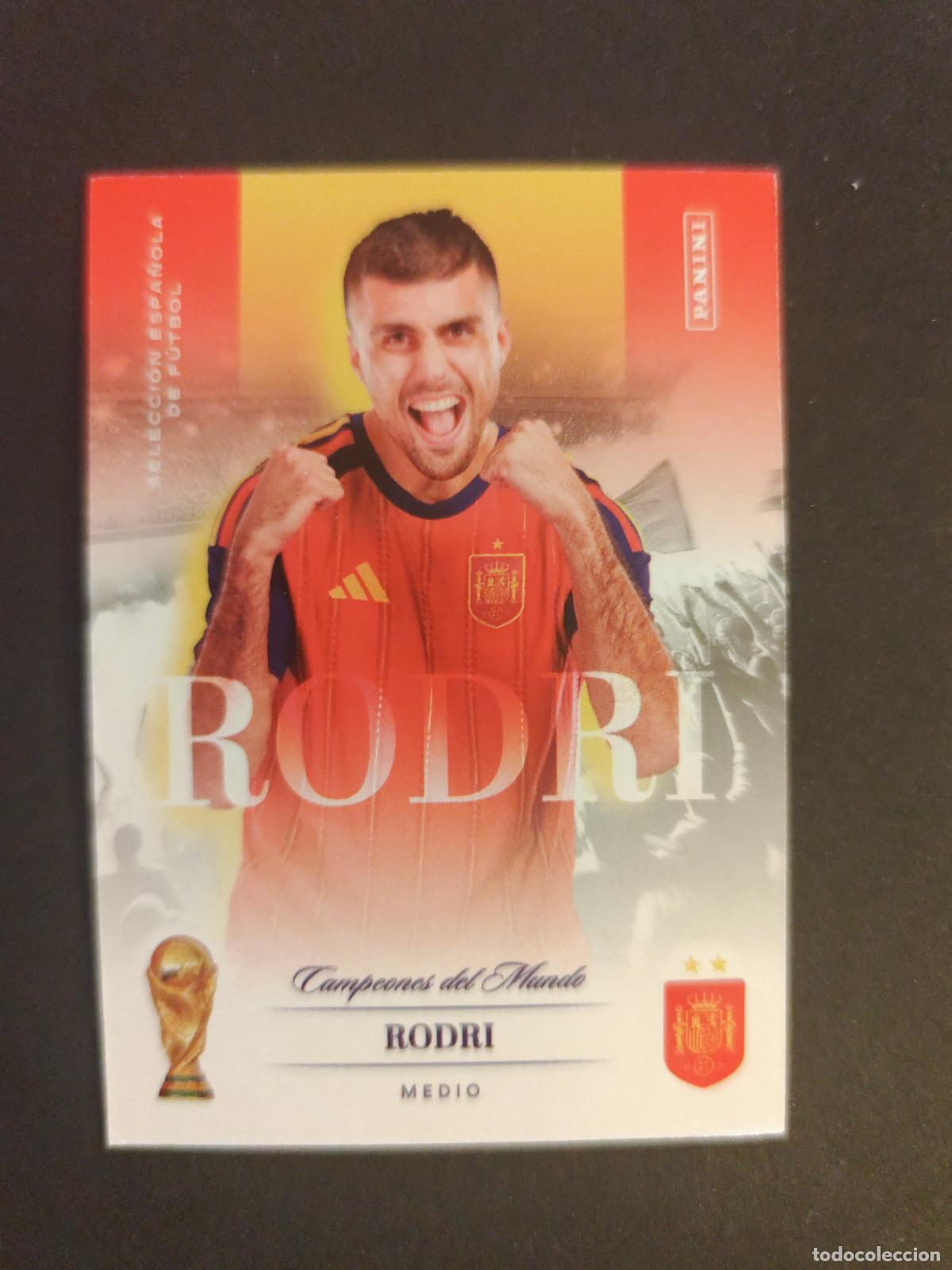 Figurine di Calcio: 20 RODRI CAMPEONES PASI&Oacute;N ESPA&Ntilde;A 2026 PANINI CLUB