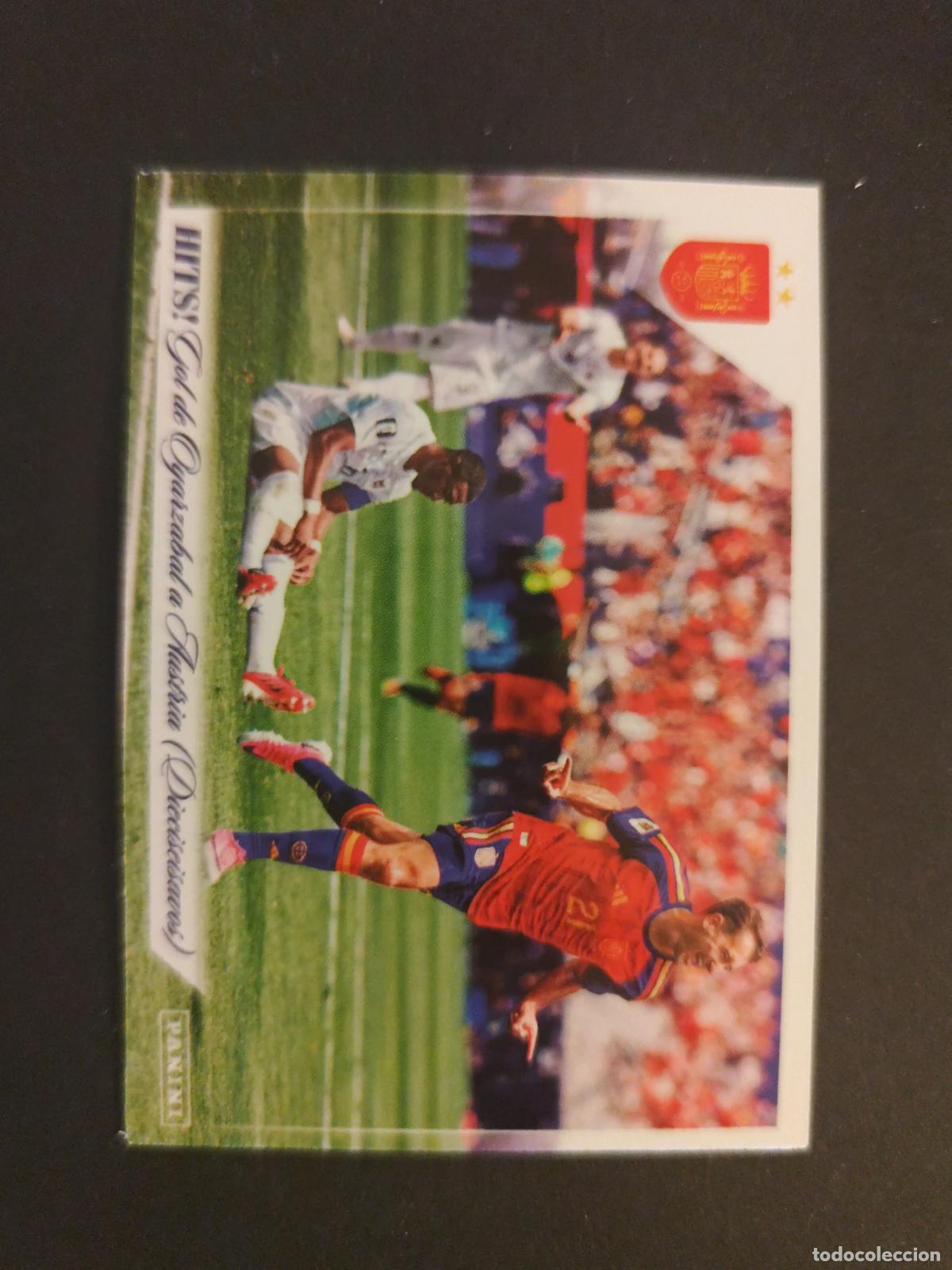 Cartes &agrave; collectionner de Football: 52 GOL DE OYARZABAL A AUSTRIA (DIECISEISAVOS) HITS PASI&Oacute;N ESPA&Ntilde;A 2026 PANINI CLUB