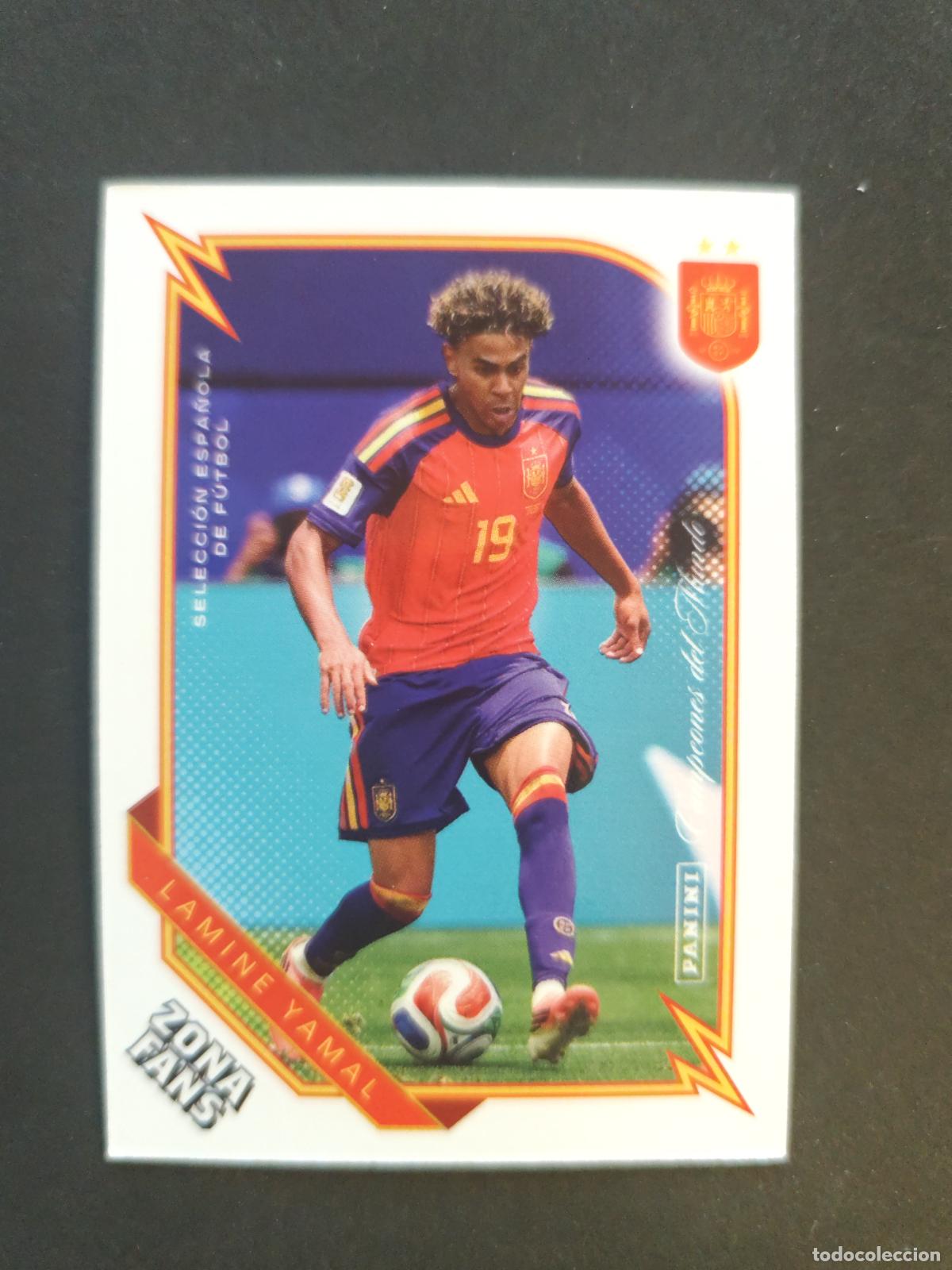 Cartes &agrave; collectionner de Football: 41 LAMINE YAMAL ZONA FANS PASI&Oacute;N ESPA&Ntilde;A 2026 PANINI CLUB