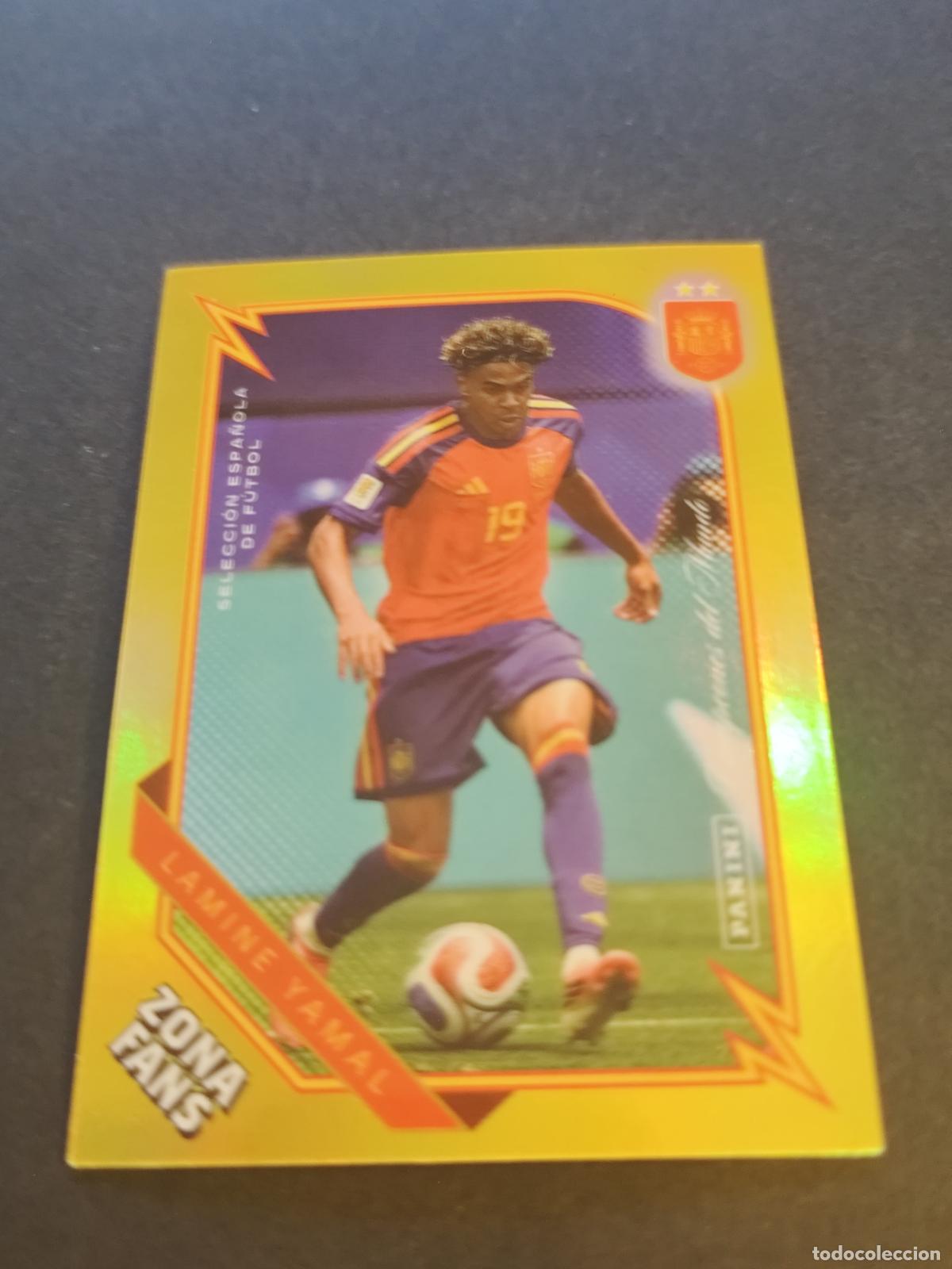 Cartes &agrave; collectionner de Football: KO41 LAMINE YAMAL ZONA FANS KROMIX GOLD PARALELA PARALLEL PASI&Oacute;N ESPA&Ntilde;A 2026 PANINI CLUB