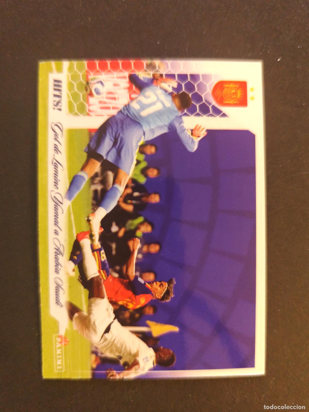 Cartes &agrave; collectionner de Football: 51 GOL DE LAMINE YAMAL A ARABIA SAUD&Iacute; HITS PASI&Oacute;N ESPA&Ntilde;A 2026 PANINI CLUB