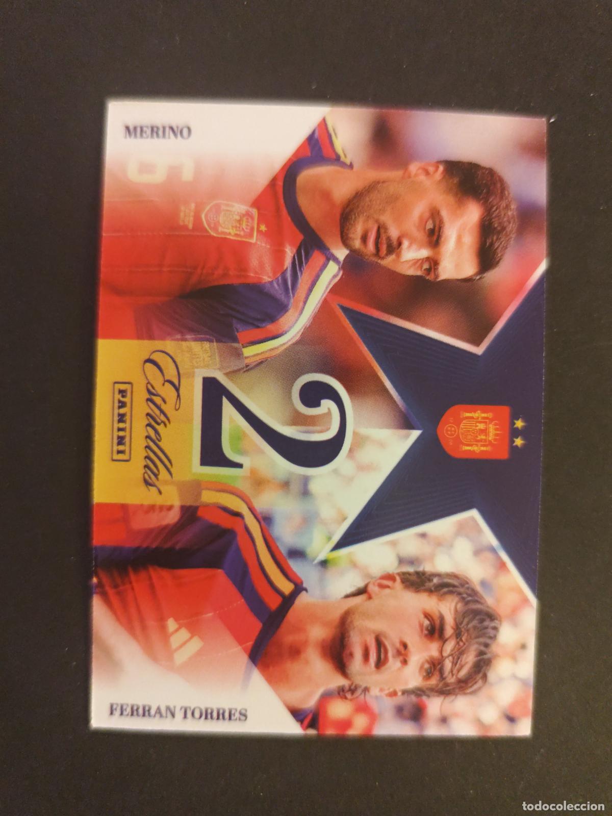 Cartes &agrave; collectionner de Football: 50 MIKEL MERINO &ndash; FERRAN TORRES DOS ESTRELLAS PASI&Oacute;N ESPA&Ntilde;A 2026 PANINI CLUB