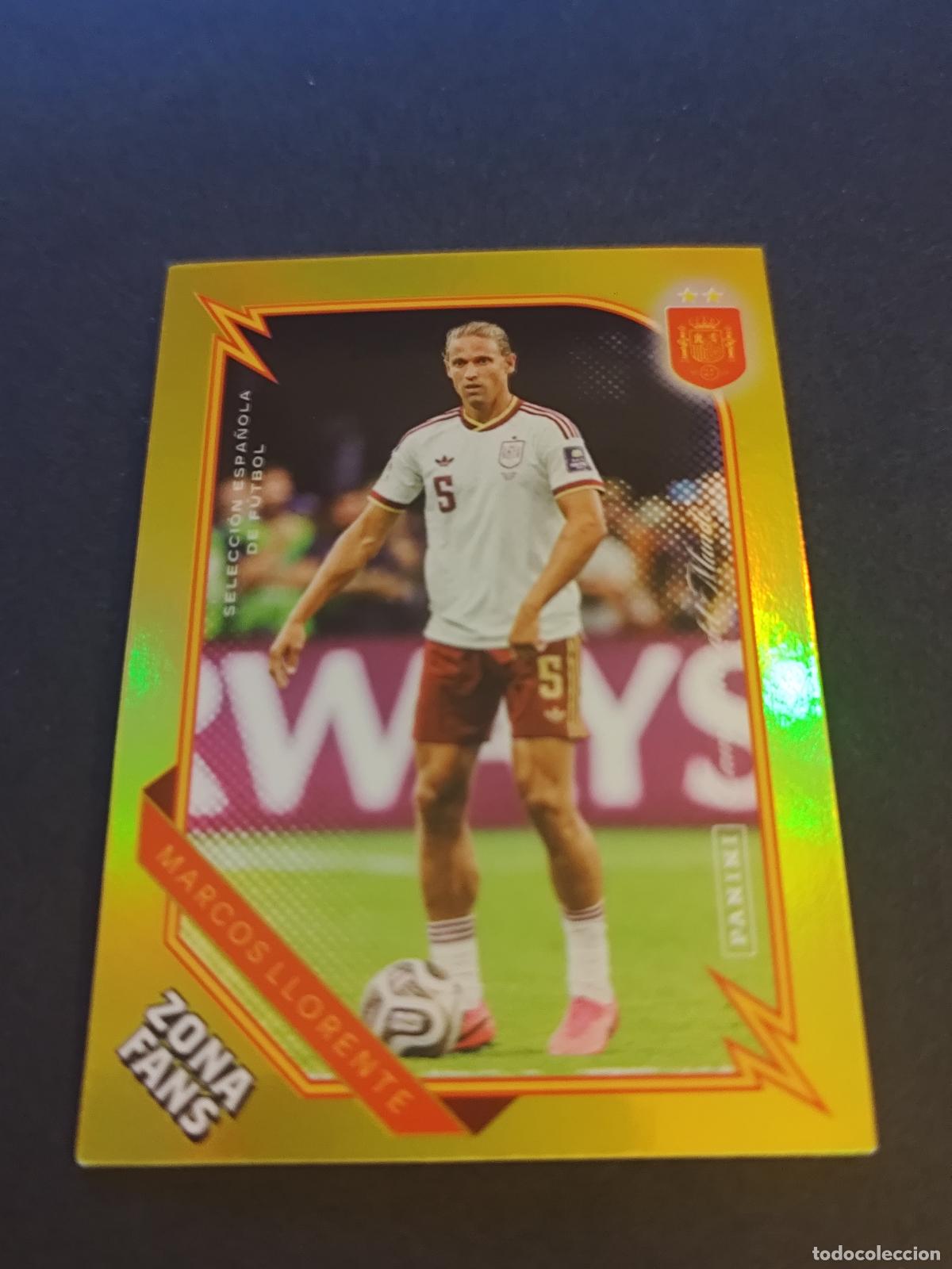 Fu&szlig;ball-Sticker: KO33 MARCOS LLORENTE ZONA FANS KROMIX GOLD PARALELA PARALLEL PASI&Oacute;N ESPA&Ntilde;A 2026 PANINI CLUB