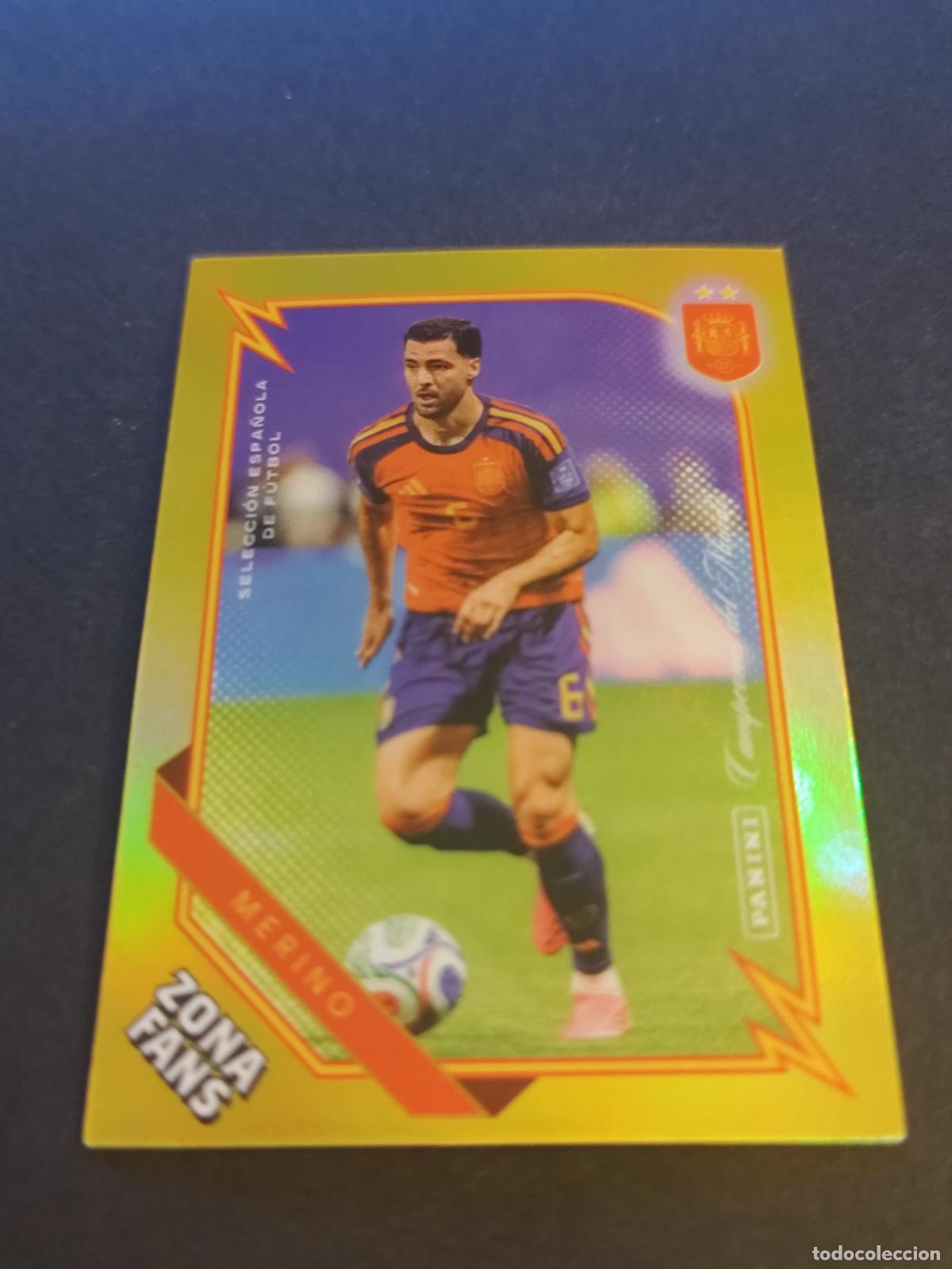 Fu&szlig;ball-Sticker: KO40 MIKEL MERINO ZONA FANS KROMIX GOLD PARALELA PARALLEL PASI&Oacute;N ESPA&Ntilde;A 2026 PANINI CLUB