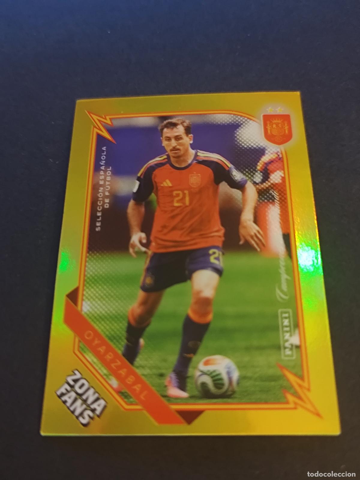 Fu&szlig;ball-Sticker: KO45 OYARZABAL ZONA FANS KROMIX GOLD PARALELA PARALLEL PASI&Oacute;N ESPA&Ntilde;A 2026 PANINI CLUB
