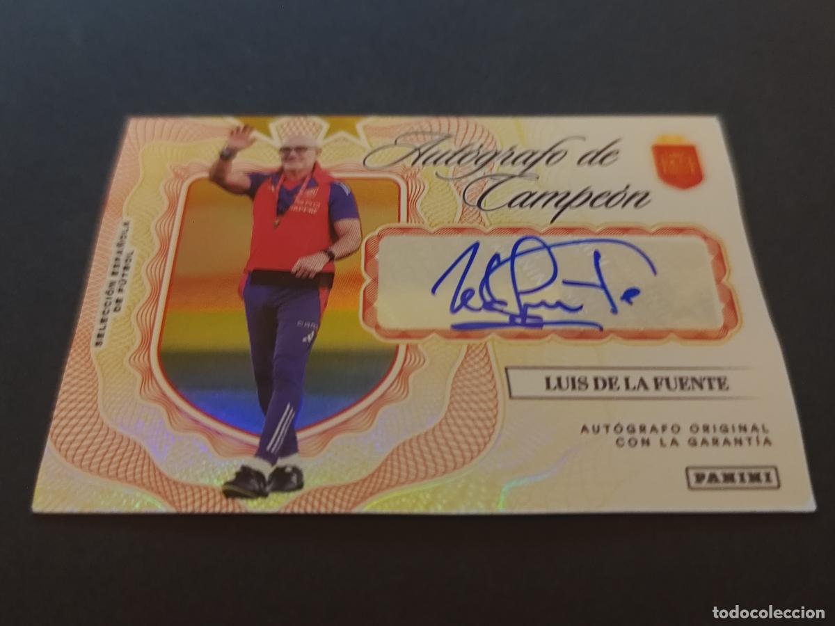 Fu&szlig;ball-Sticker: LUIS DE LA FUENTE AUTO /150 AUT&Oacute;GRAFO CAMPE&Oacute;N PASI&Oacute;N ESPA&Ntilde;A 2026 PANINI CLUB