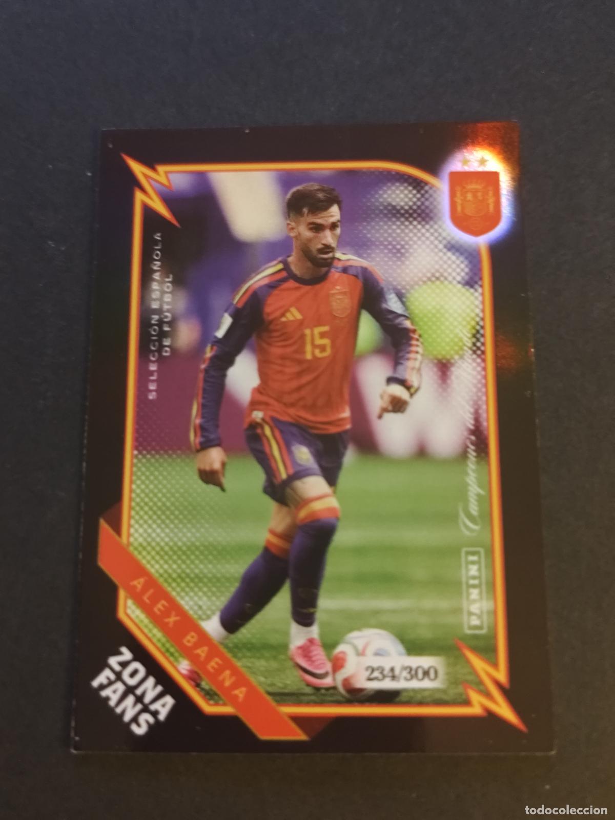 Fu&szlig;ball-Sticker: KN43 &Aacute;LEX BAENA /300 ZONA FANS KROMIX BLACK PARALELA PARALLEL PASI&Oacute;N ESPA&Ntilde;A 2026 PANINI CLUB
