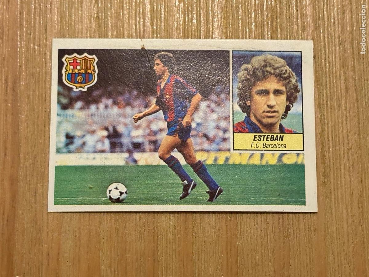 Cromos de f&uacute;tbol: 37. CROMO DESPEGADO ESTEBAN BARCELONA ESTE 1984-85 84-85 FUTBOL LIGA 84 85