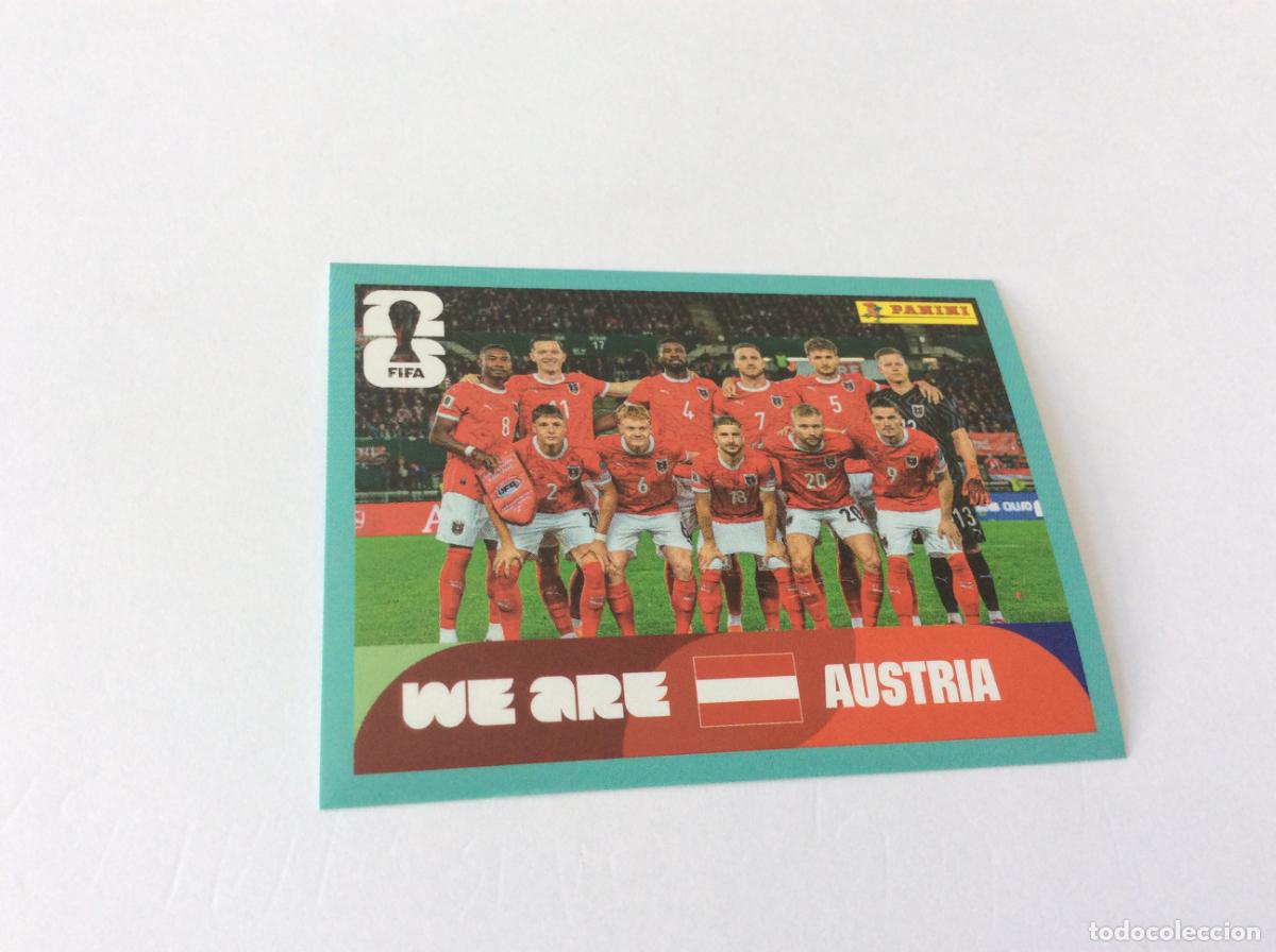 Cromos de f&uacute;tbol: AUT13 AUT 13 Equipo Austria Sticker Cromo FIFA World Cup 2026 26 Panini Mundial