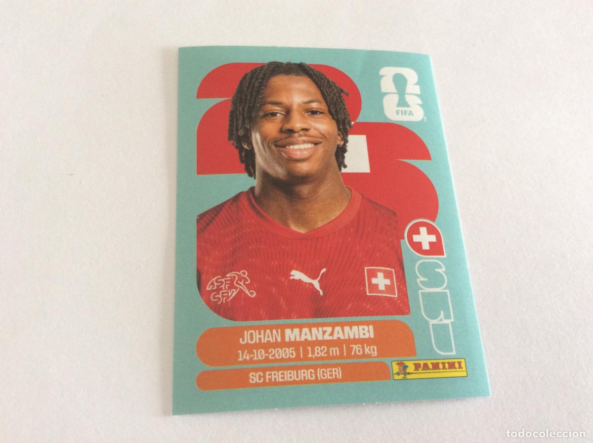 Cromos de f&uacute;tbol: SUI15 SUI 15 Johan Manzambi Suiza Sticker Cromo FIFA World Cup 2026 26 Panini Mundial