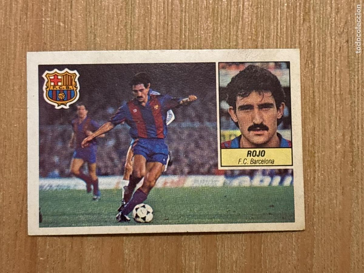 Fu&szlig;ball-Sticker: 37. CROMO DESPEGADO ROJO BARCELONA ESTE 1984-85 84-85 FUTBOL LIGA 84 85