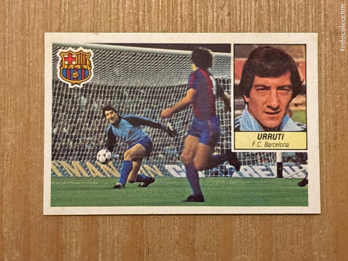 Fu&szlig;ball-Sticker: 37. CROMO DESPEGADO URRUTI BARCELONA ESTE 1984-85 84-85 FUTBOL LIGA 84 85
