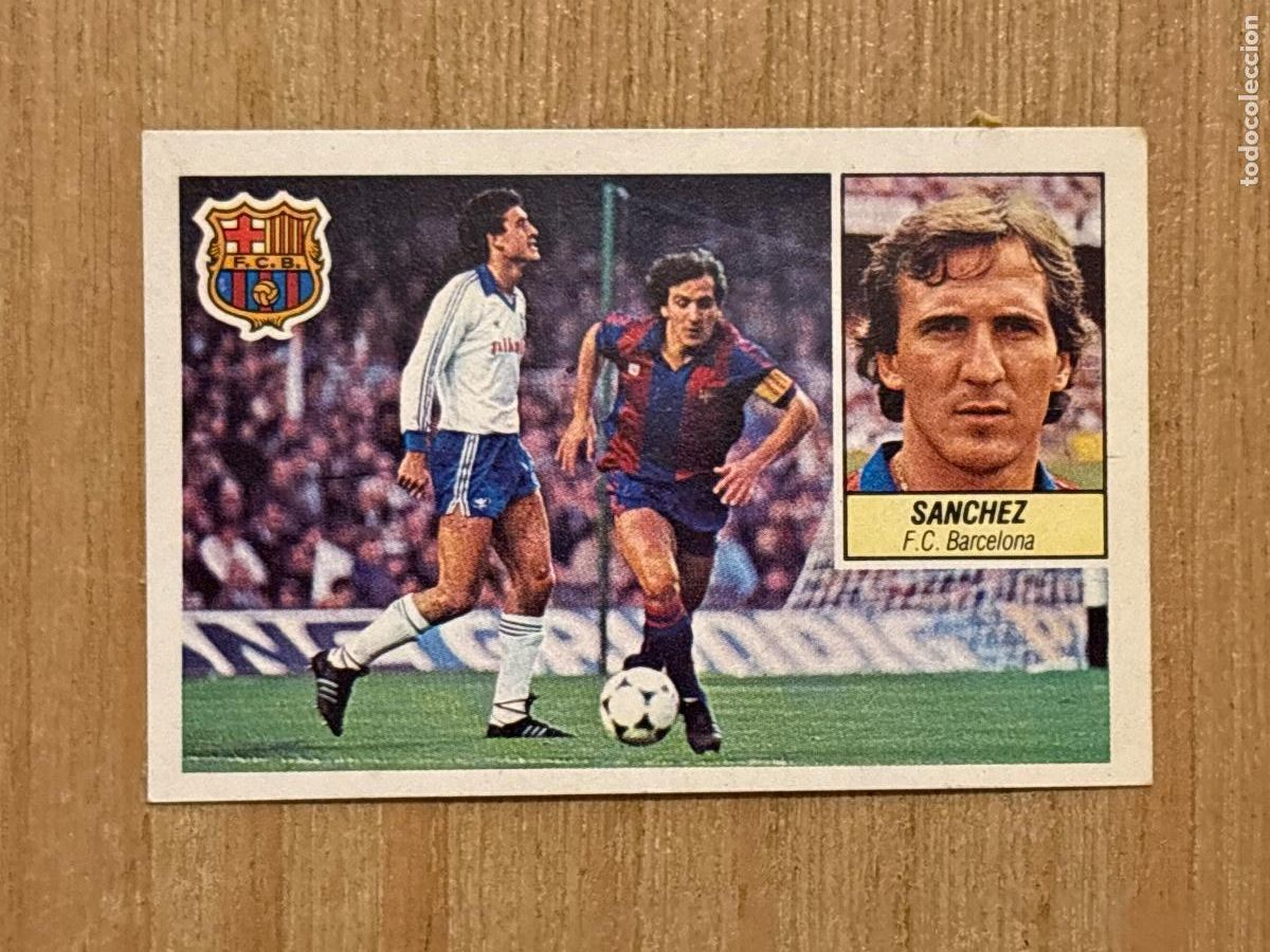 Fu&szlig;ball-Sticker: 37. CROMO DESPEGADO S&Aacute;NCHEZ BARCELONA ESTE 1984-85 84-85 FUTBOL LIGA 84 85