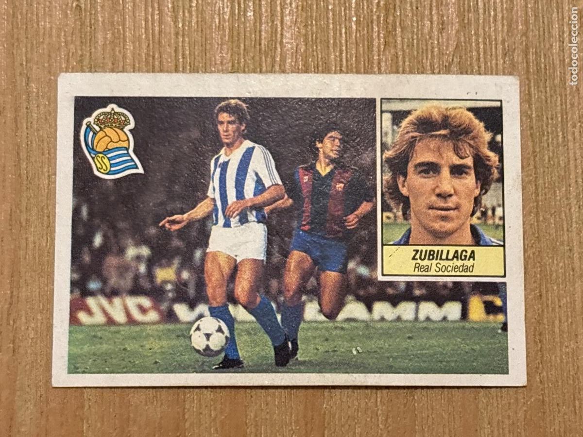 Cromos de f&uacute;tbol: 37. CROMO DESPEGADO ZUBILLAGA CON MARADONA ESTE 1984-85 84-85 FUTBOL LIGA 84 85