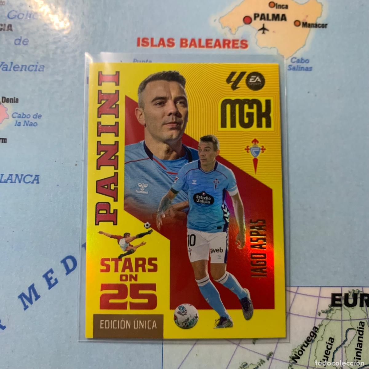 Cromos de f&uacute;tbol: Iago Aspas n&uacute;mero 444 serie on Stars On 25 Del Celta megacracks 26-27 2026-2027