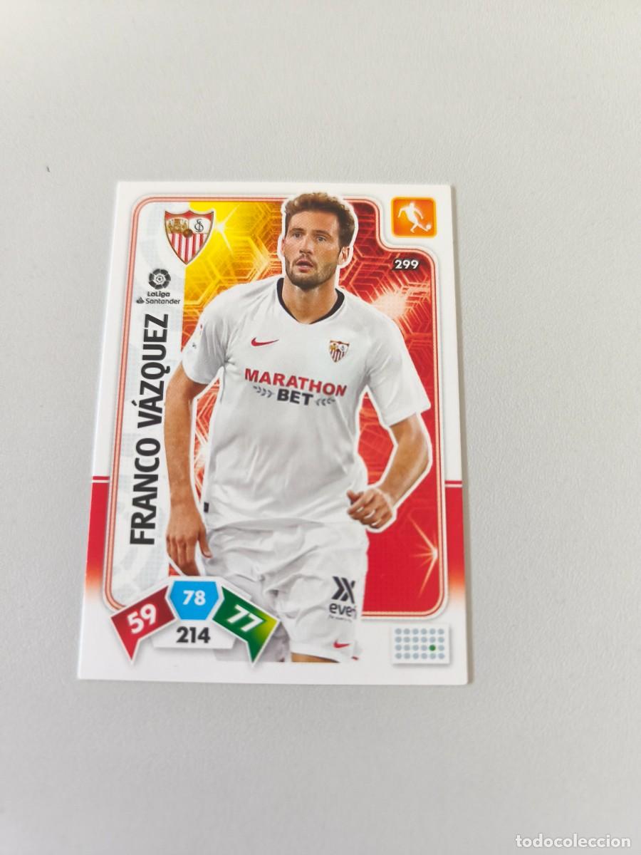 Cromos de f&uacute;tbol: ADRENALYN XL 2019 2020 19 20 SEVILLA FRANCO VAZQUEZ 299 CRM1