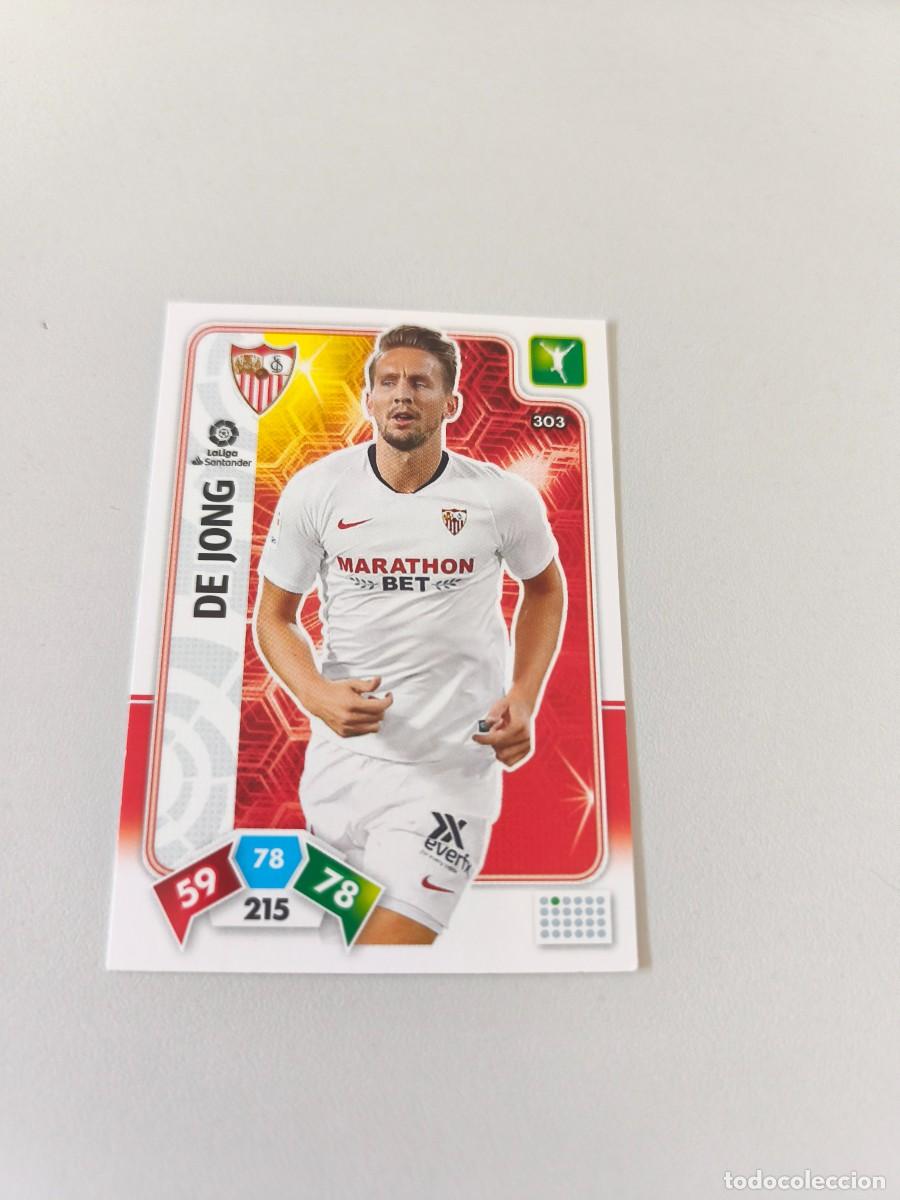 Cromos de f&uacute;tbol: ADRENALYN XL 2019 2020 19 20 SEVILLA DE JONG 303 CRM1