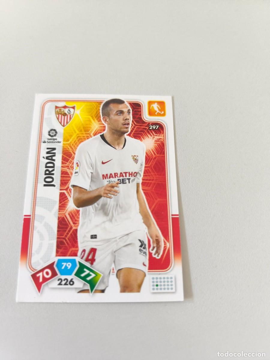 Cromos de f&uacute;tbol: ADRENALYN XL 2019 2020 19 20 SEVILLA JORDAN 297 CRM1