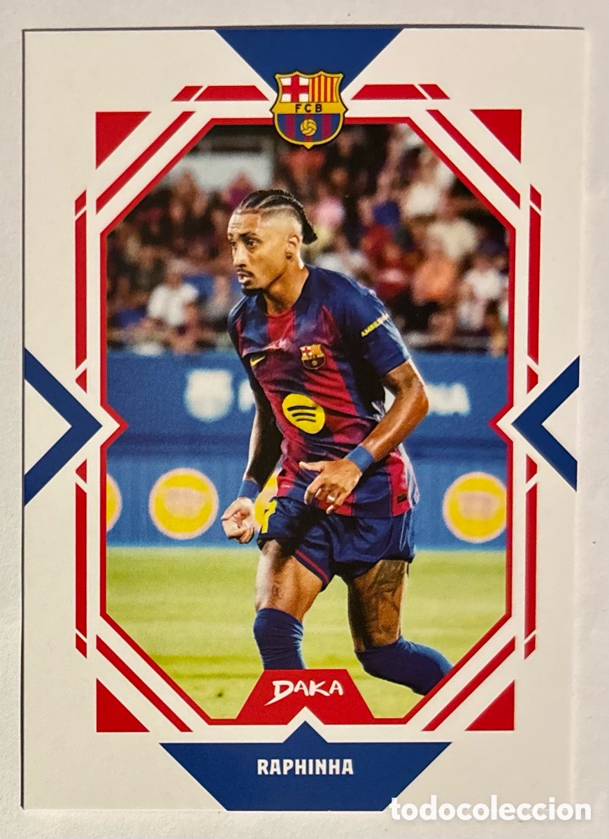 Cromos de f&uacute;tbol: RAPHINHA. CARTA DAKA TOP AUDIENCE FC BARCELONA 2025/26. #FCB-4-A.