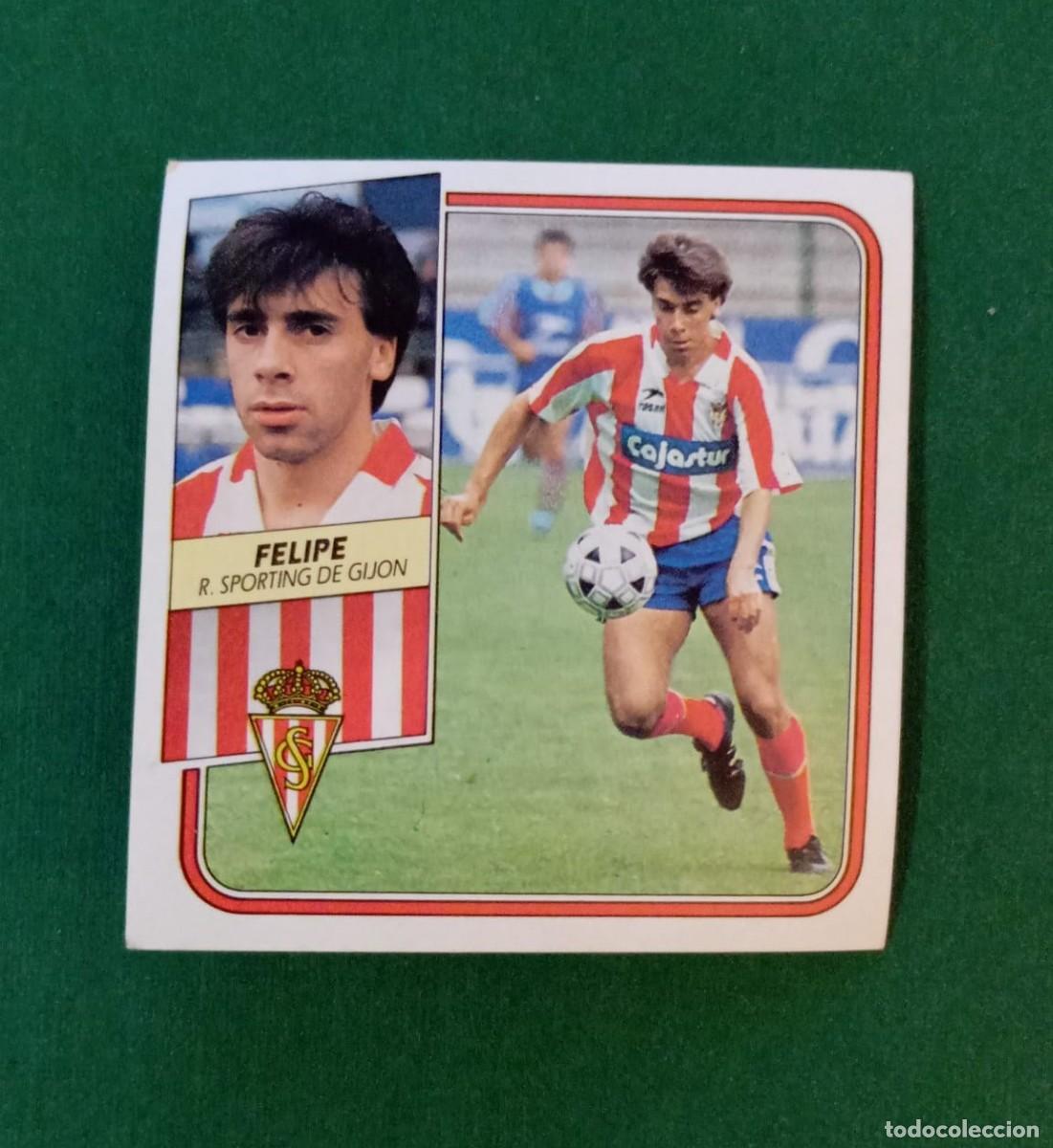 Cromos de f&uacute;tbol: Liga Este F&uacute;tbol 1989 1990 89 90 Felipe Sporting de Gij&oacute;n NUNCA PEGADO