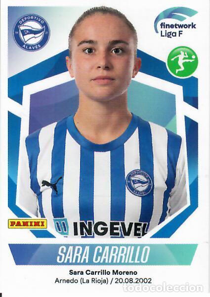 Cromos de f&uacute;tbol: CROMO PANINI LIGA F - 2022-23 (22 - 23) - N&ordm; 66 - SARA CARRILLO - ALAV&Eacute;S