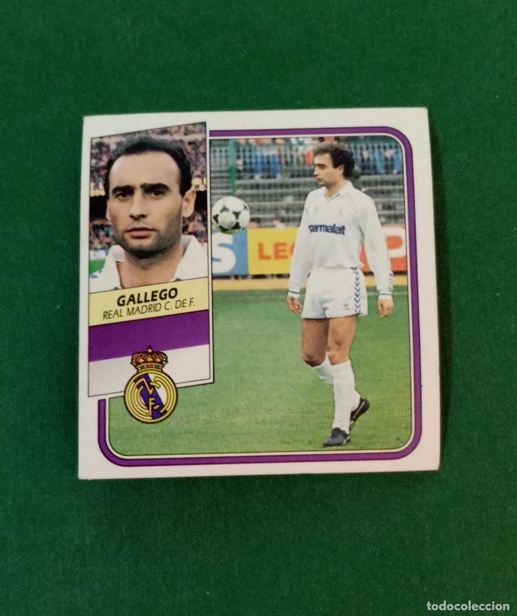 Cromos de f&uacute;tbol: Liga Este F&uacute;tbol 1989 1990 89 90 Gallego Real Madrid NUNCA PEGADO