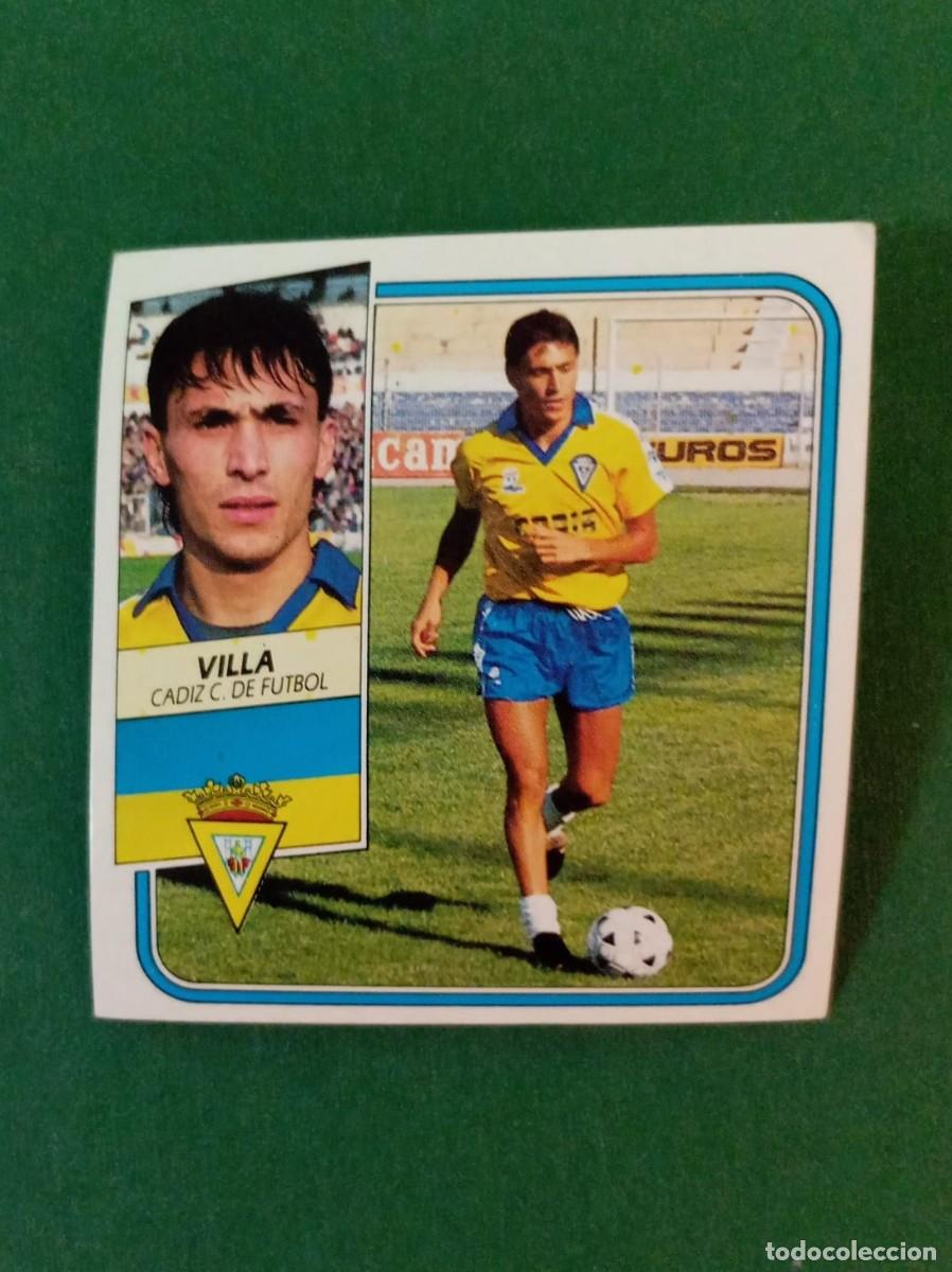 Cromos de f&uacute;tbol: Liga Este F&uacute;tbol 1989 1990 89 90 Villa C&aacute;diz CF NUNCA PEGADO