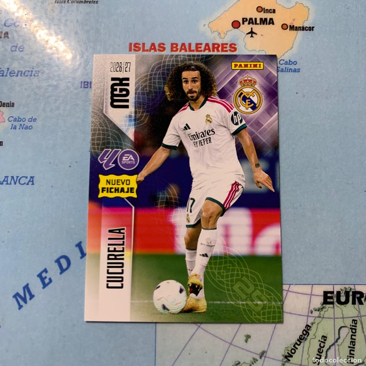 Cromos de f&uacute;tbol: Cucurella nuevo fichaje n&uacute;mero 451 Del Real Madrid megacracks 26-27 2026-2027