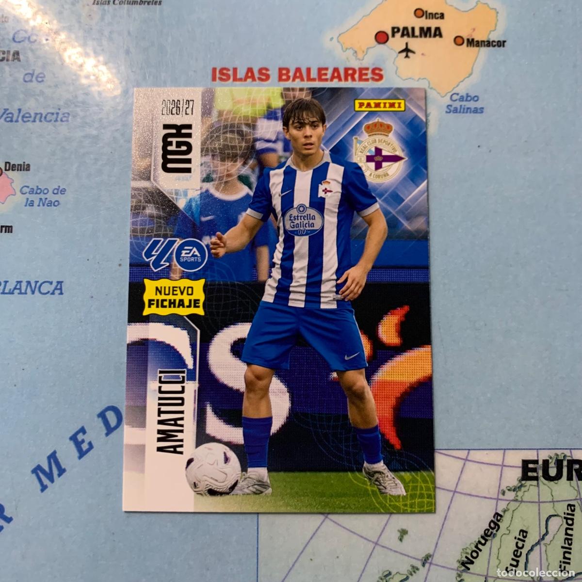 Cromos de f&uacute;tbol: Amatucci nuevo fichaje n&uacute;mero 452 Del Alaves megacracks 26-27 2026-2027