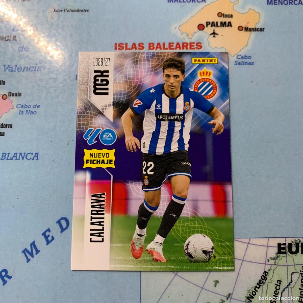 Cromos de f&uacute;tbol: Calatrava nuevo fichaje n&uacute;mero 454 Del Espa&ntilde;ol megacracks 26-27 2026-2027