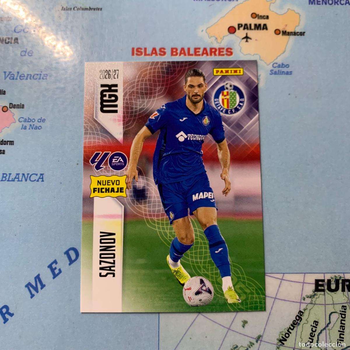 Cromos de f&uacute;tbol: Sazonov nuevo fichaje n&uacute;mero 457 Del Getafe megacracks 26-27 2026-2027