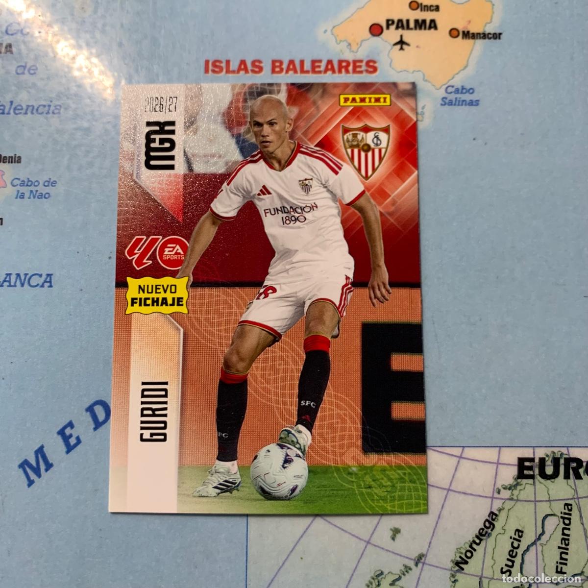 Cromos de f&uacute;tbol: Guridi nuevo fichaje n&uacute;mero 461 Del Sevilla megacracks 26-27 2026-2027
