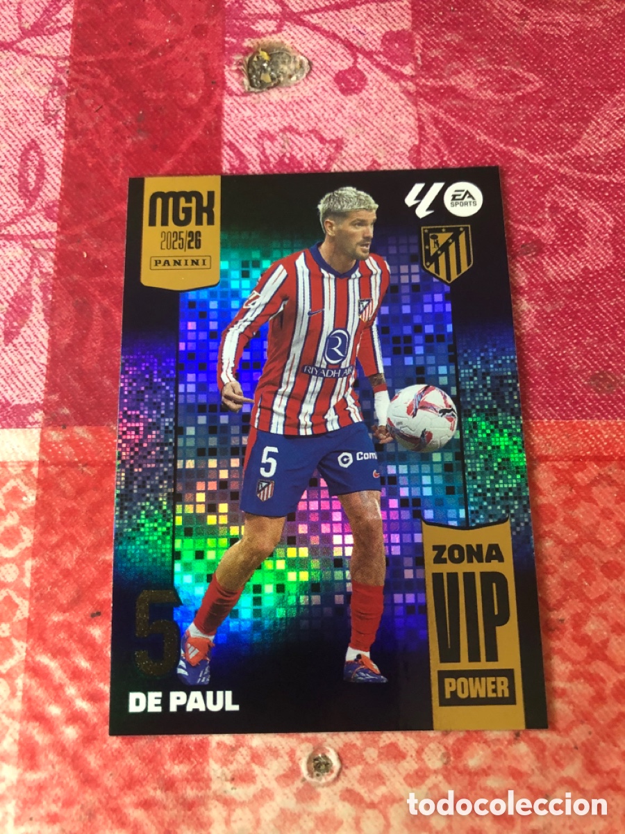 Cromos de f&uacute;tbol: P393 DE PAUL ATLETICO DE MADRID ZONA VIP POWER FICHAS ALBUM MEGACRACKS 2025 2026 MGK 25 26