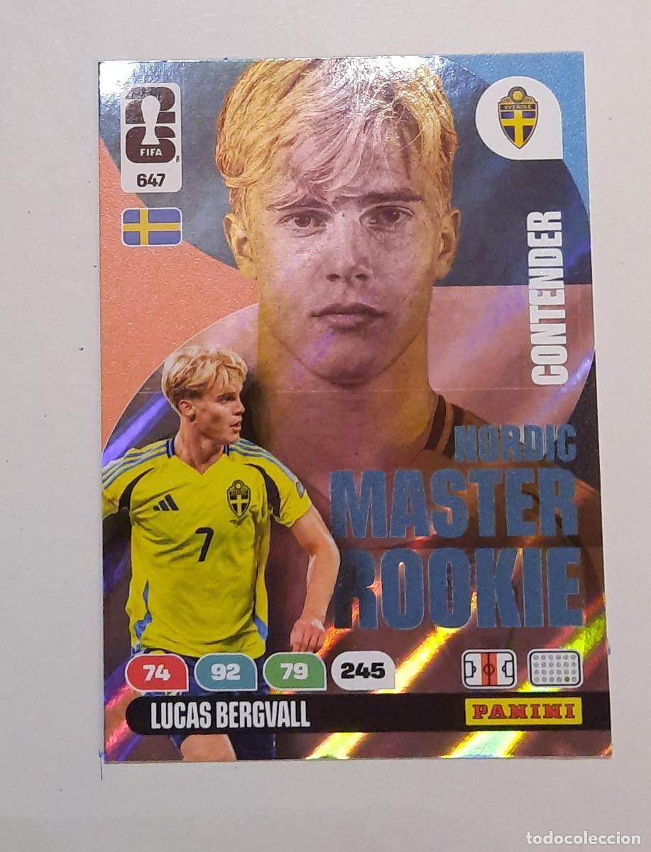 Cromos de f&uacute;tbol: Nordic Master Rookie; 647 Lucas Bergvall, World Cup 2026