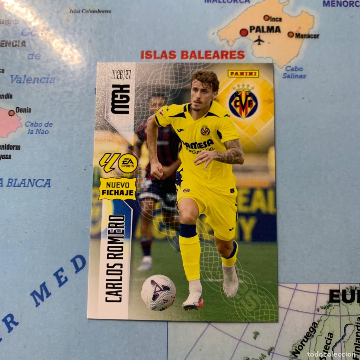 Cromos de f&uacute;tbol: Carlos Romero nuevo fichaje n&uacute;mero 466 Del Villarreal megacracks 26-27 2026-2027