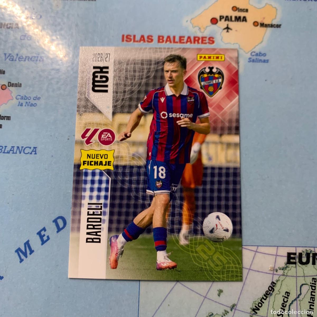 Cromos de f&uacute;tbol: Bardeli nuevo fichaje n&uacute;mero 470 Del Levante megacracks 26-27 2026-2027