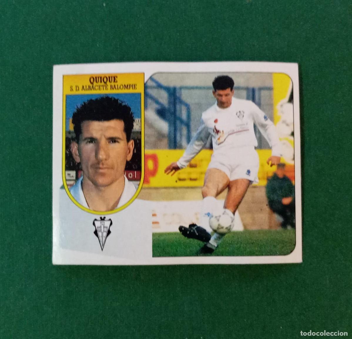 Cromos de f&uacute;tbol: Liga Este F&uacute;tbol 1990 1991 90 91 Quique Albacete NUNCA PEGADO. RARO.
