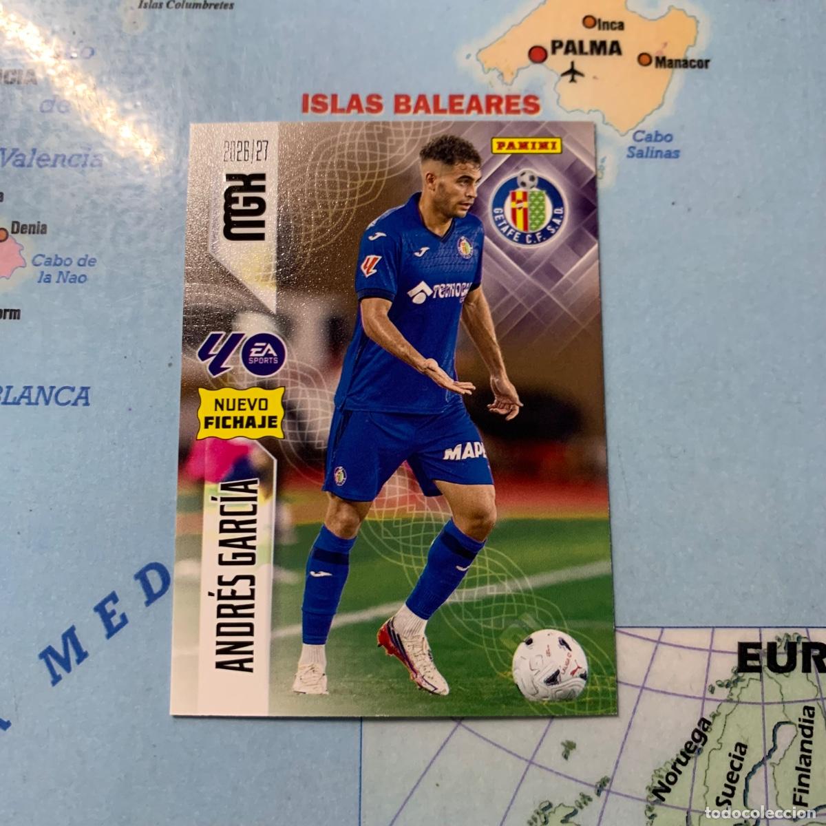 Cromos de f&uacute;tbol: Andr&eacute;s Garc&iacute;a nuevo fichaje n&uacute;mero 474 Del Getafe megacracks 26-27 2026-2027