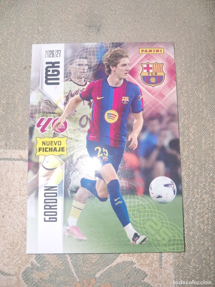 Cromos de f&uacute;tbol: CARD MEGACRACKS TEMPORADA 26/27: NUEVO FICHAJE GORDON, N&deg; 468