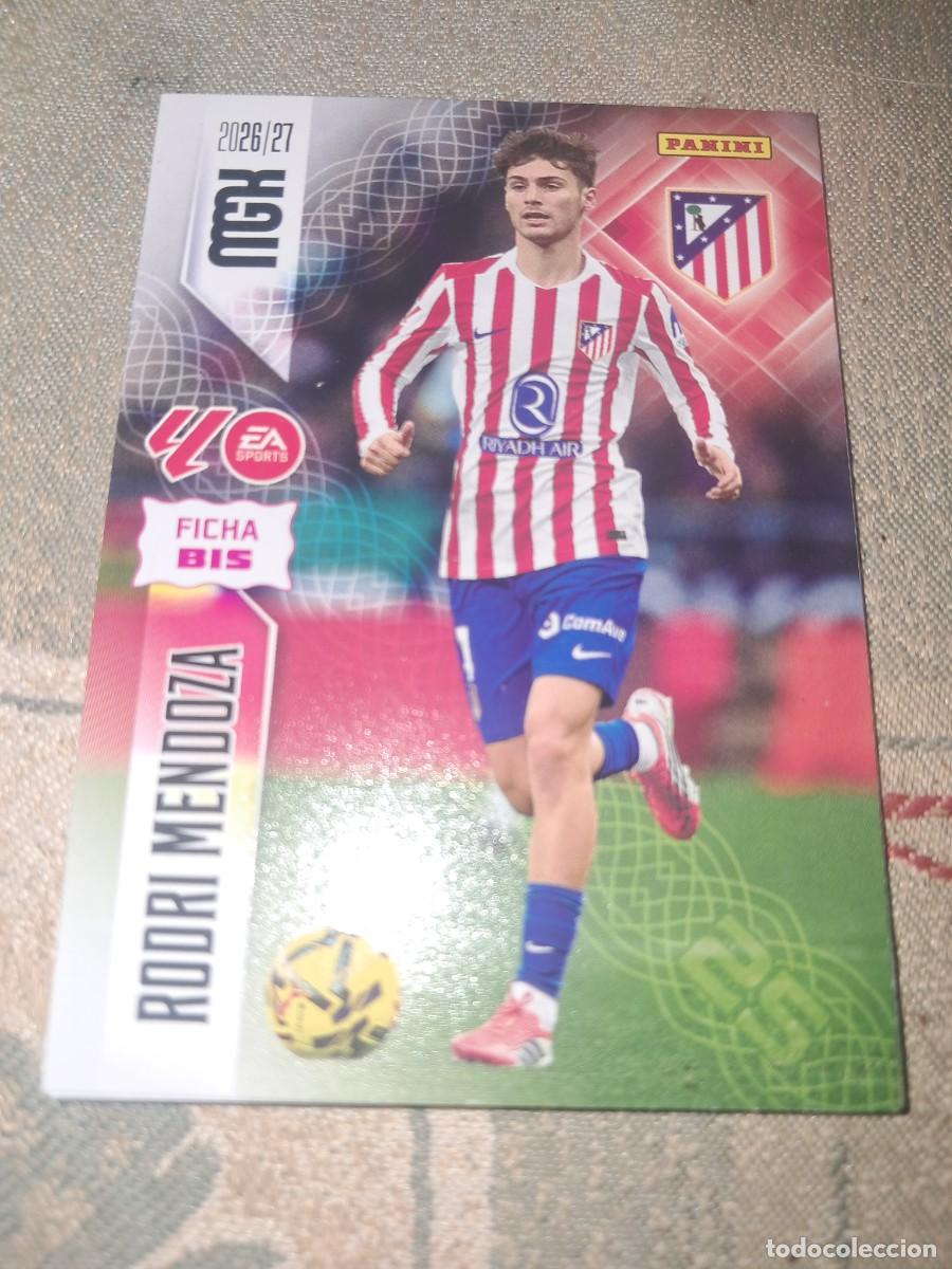 Cromos de f&uacute;tbol: CARD MEGACRACKS TEMPORADA 26/27: FICHA BIS RODRI MENDOZA, N&deg; 63 BIS