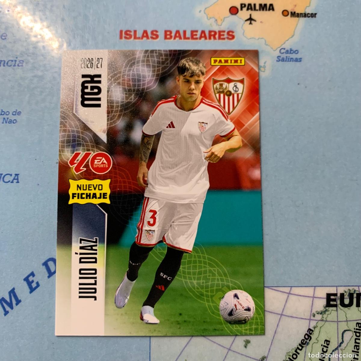 Cromos de f&uacute;tbol: Julio Diaz nuevo fichaje n&uacute;mero 477 Del Sevilla megacracks 26-27 2026-2027