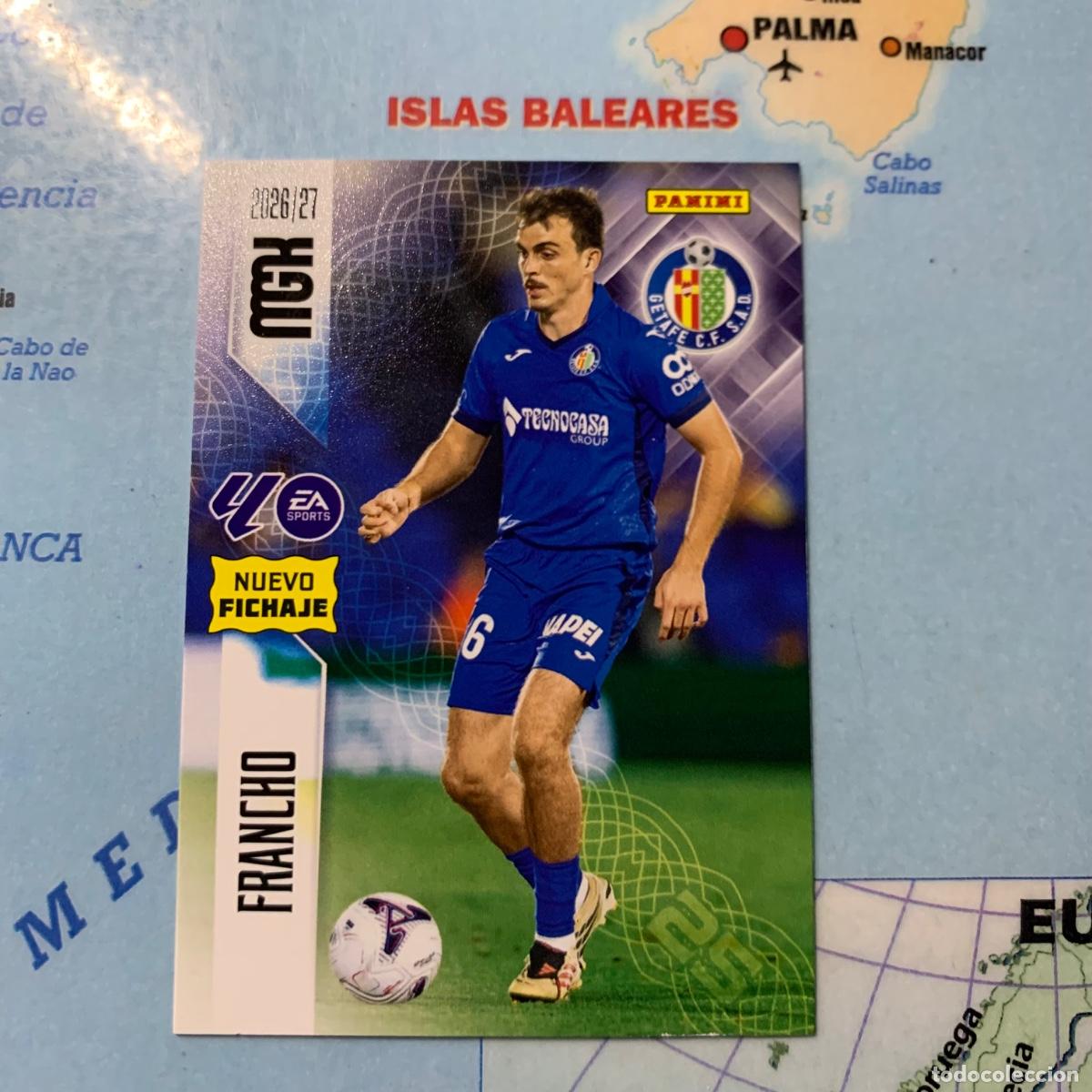 Cromos de f&uacute;tbol: Francho nuevo fichaje n&uacute;mero 479 Del Getafe megacracks 26-27 2026-2027