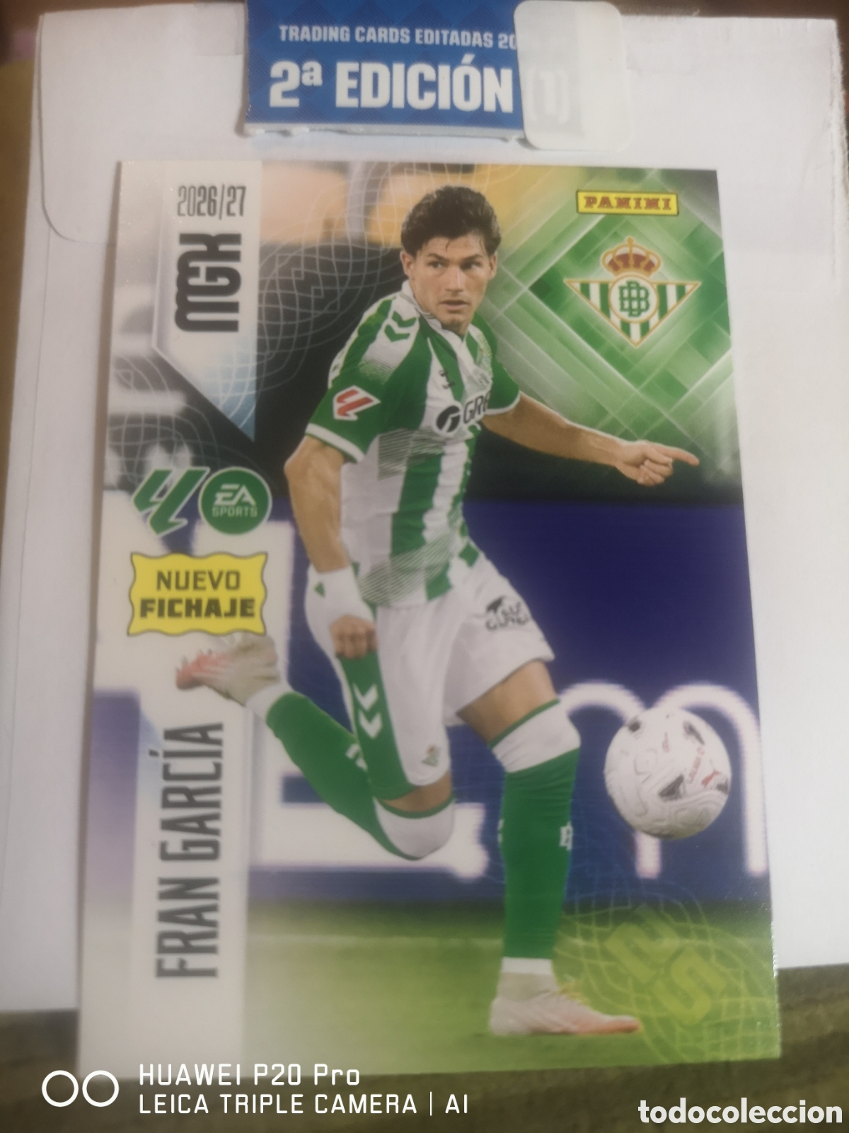 Cromos de f&uacute;tbol: MEGACRACKS 2026 2027 2026 27 FRAN GARCIA NUEVO FICHAJE 455 - REAL BETIS