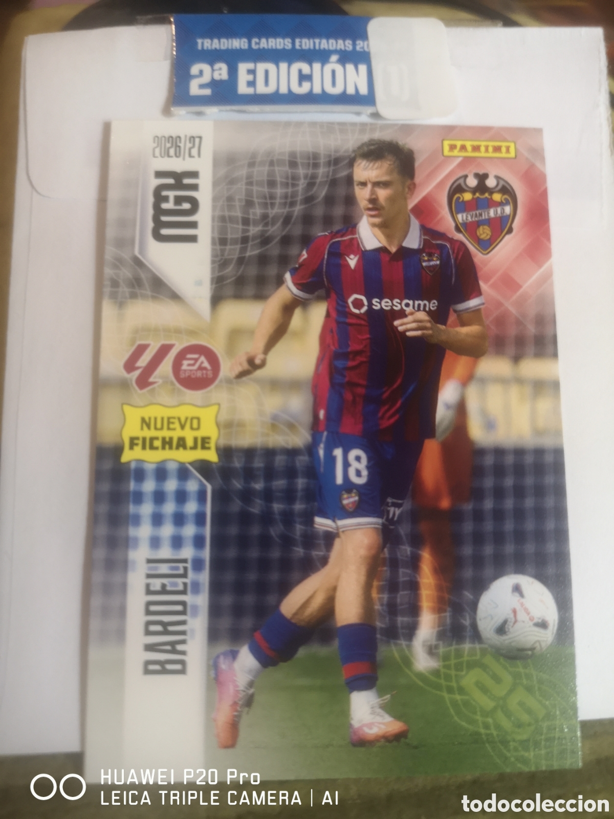 Cromos de f&uacute;tbol: MEGACRACKS 2026 2027 2026 27 BARDELI NUEVO FICHAJE 470 - LEVANTE