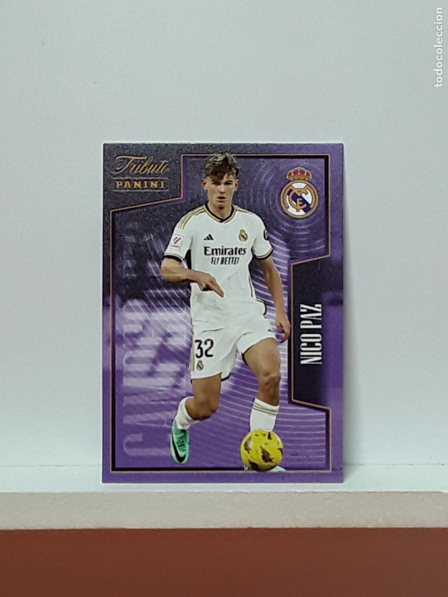 Cromos de f&uacute;tbol: TRIBUTO REAL MADRID 2023 2024 CAMPEON 23 24 ALBUM PANINI LIGA N 29 NICO PAZ