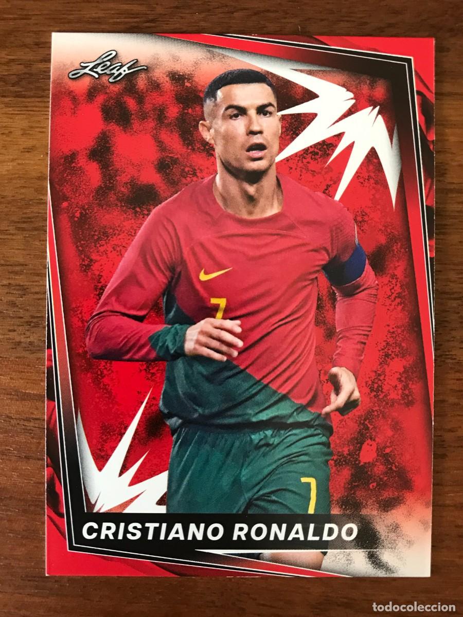 Cromos de f&uacute;tbol: CRISTIANO RONALDO - PORTUGAL - RED - LEAF 2024 24